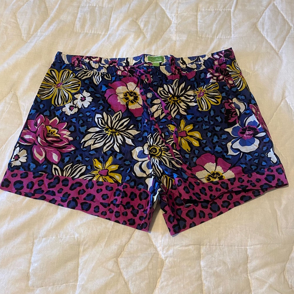Vera Bradley Floral Women's Shorts - Blue and Pink